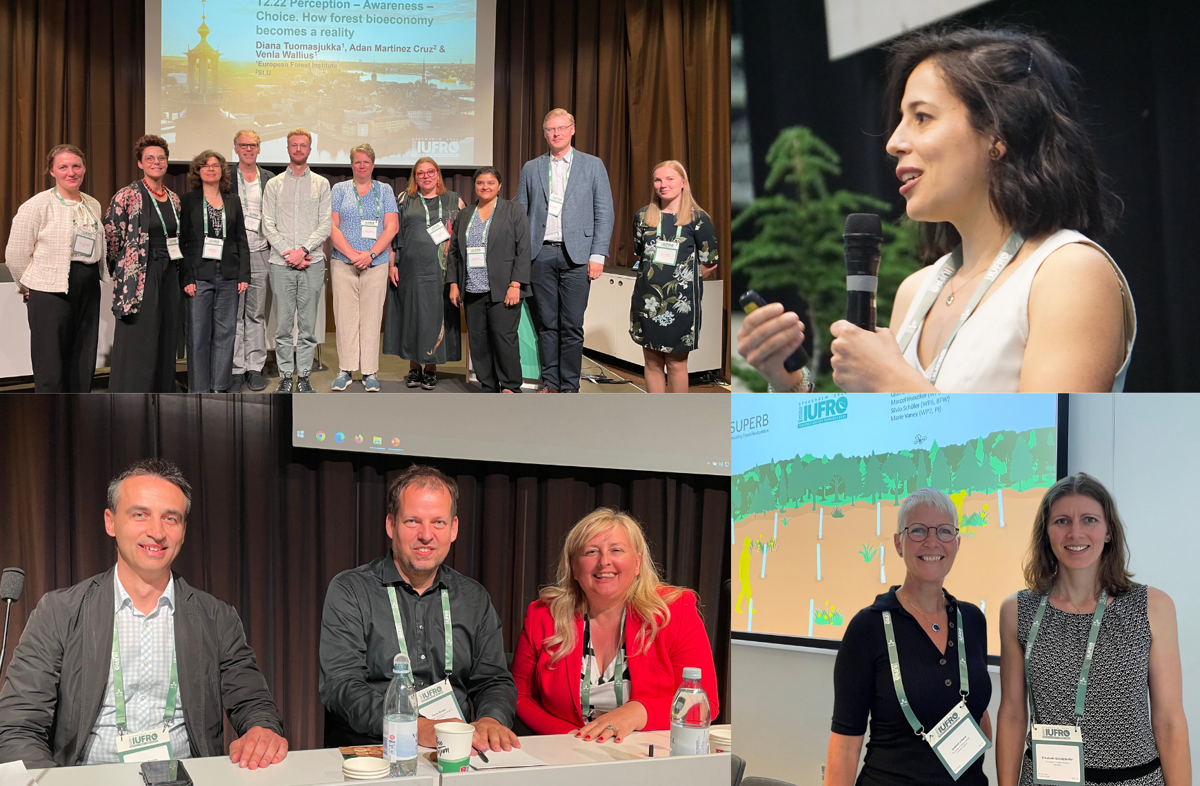 Diana Tuomasjukka, Siebe Briers, Venla Wallius from EFI, Sara Uzquiano, Helga Pülzl, Jo O’Hara, and Elisabeth Schatzdorfer.