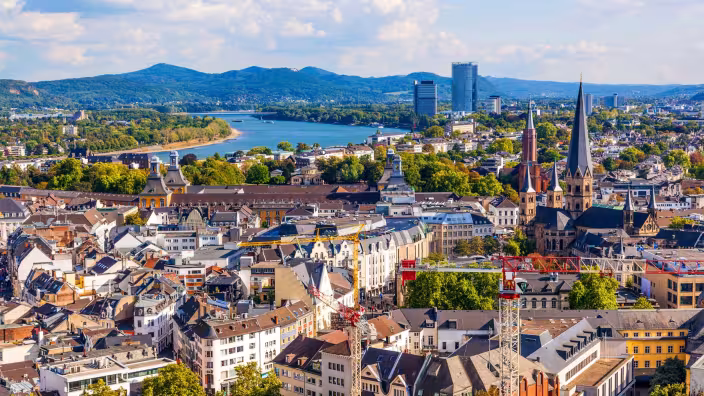 Aerial photo of Bonn, Germany