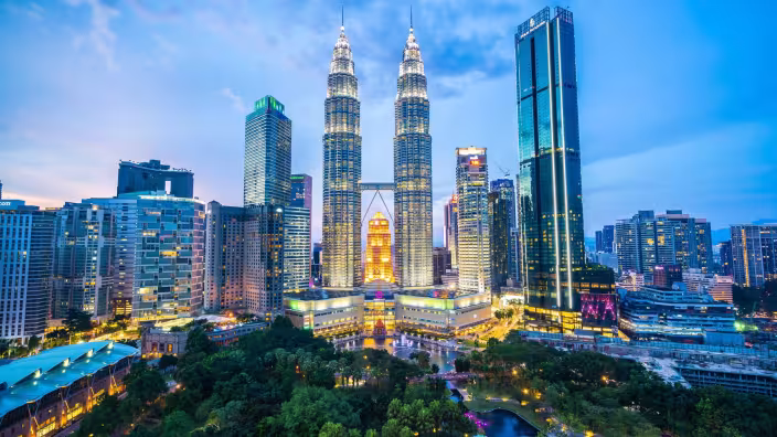 Skyline of Kuala Lumpur, Malaysia