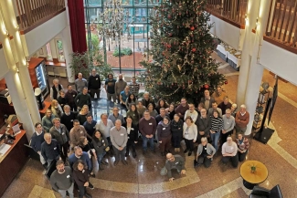 Consortium group photo in Vienna on 24 November during the kick-off meeting of the OptForests project, involving 20 partners from all over Europe. Photo: Michele Bozzano 