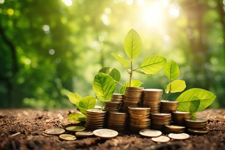 Tree and coins