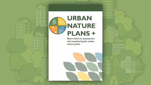 Cover of short brief on assessment and monitoring for urban nature plans