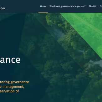 The Forest Governance Index homepage
