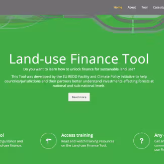 screenshot of tool homepage