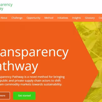 The Transparency Pathway homepage