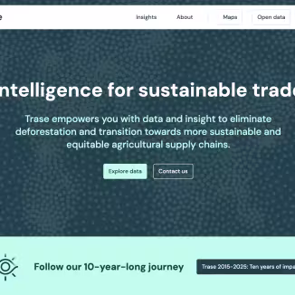 Trase homepage