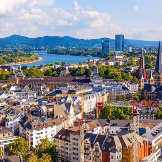 Aerial photo of Bonn, Germany