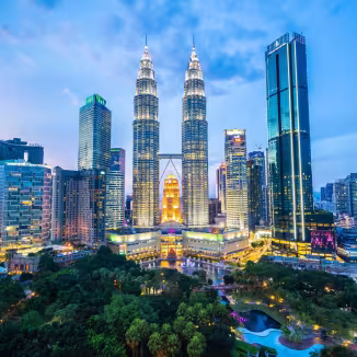 Skyline of Kuala Lumpur, Malaysia