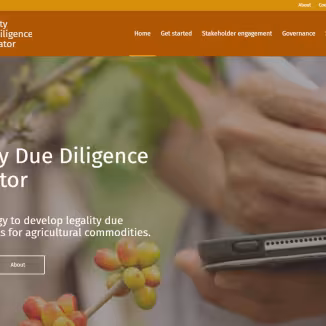The Legality Due Diligence Navigator homepage
