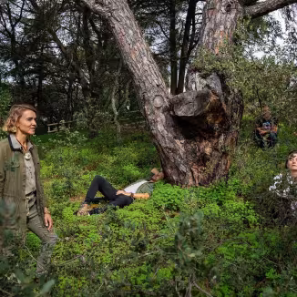 people enjoying their time in forest