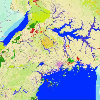Uganda map, 2019. National Forest Authority.