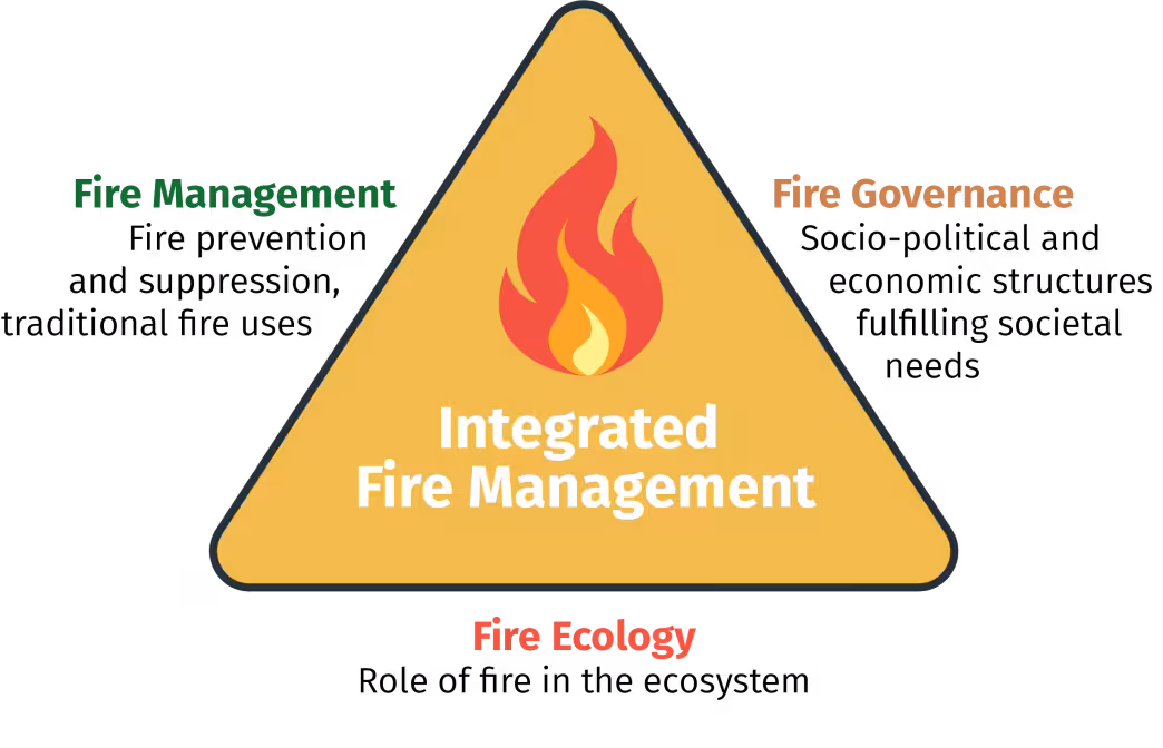 Adaptation of the Integrated Fire Management framework by Myers (2006) based on European Commission: Directorate-General for Research and Innovation (2018) for the European context.
