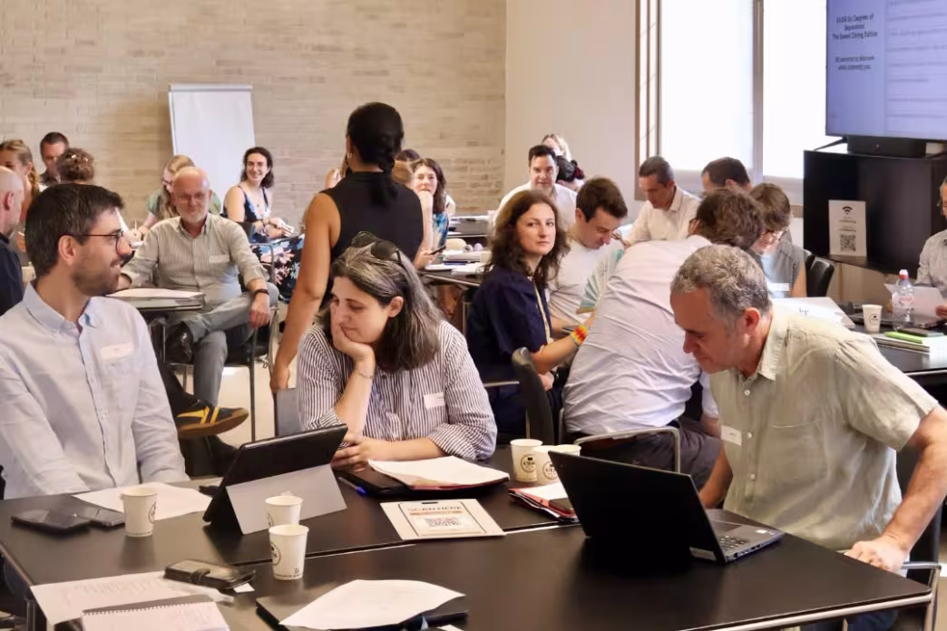 EUDR CoP Core Group working during the 3rd session held in Barcelona.
