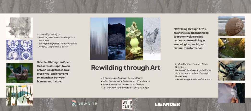 12 Selected Artworks of the &lsquo;Rewilding through Art&rsquo; Open Call